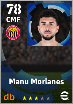 Manu Morlanes — CMF, OVR 78, MAX 78