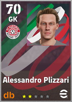 Alessandro Plizzari — GK, OVR 70, MAX 70