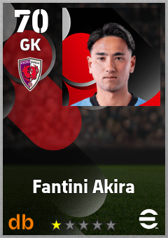 Fantini Akira — GK, OVR 70, MAX 70