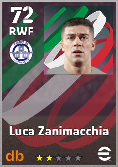 Luca Zanimacchia — RWF, OVR 72, MAX 72