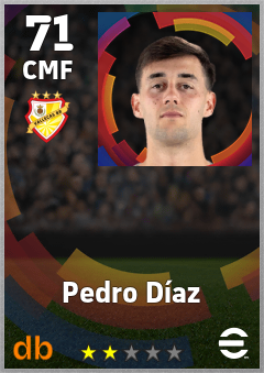 Pedro Díaz — CMF, OVR 71, MAX 71
