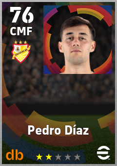 Pedro Díaz eFootball player card