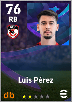 Luis Pérez eFootball player card