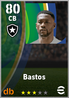 Bastos — CB, OVR 80, MAX 80