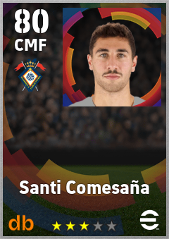 Santi Comesaña — CMF, OVR 80, MAX 80