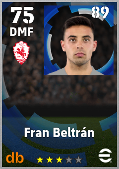 Fran Beltrán eFootball player card