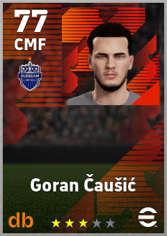 Goran Čaušić — CMF, OVR 77, MAX 77