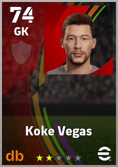 Koke Vegas eFootball player card