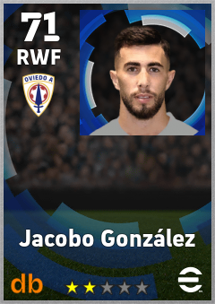 Jacobo González eFootball player card