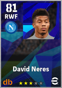 David Neres — RWF, OVR 81, MAX 90