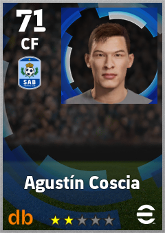 Agustín Coscia — CF, OVR 71, MAX 71
