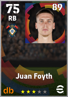Juan Foyth eFootball player card