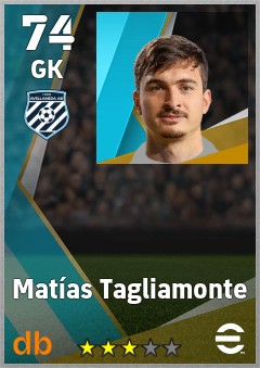 Matías Tagliamonte — GK, OVR 74, MAX 74