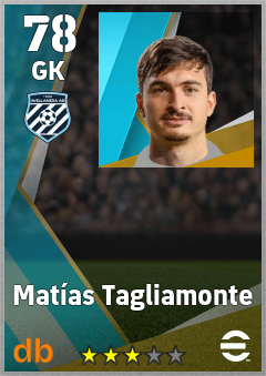 Matías Tagliamonte — GK, OVR 78, MAX 78