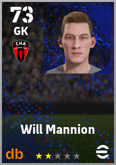 Will Mannion — GK, OVR 73, MAX 73