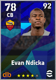 Evan Ndicka eFootball player card