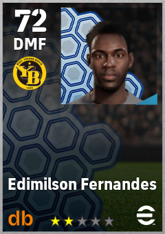 Edimilson Fernandes — DMF, OVR 72, MAX 72