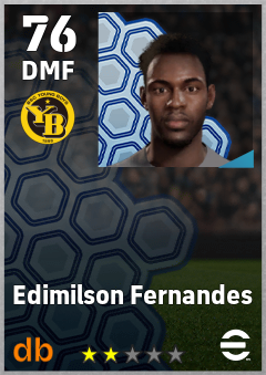 Edimilson Fernandes — DMF, OVR 76, MAX 76