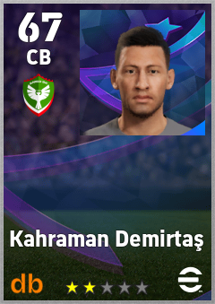Kahraman Demirtaş — CB, OVR 67, MAX 67
