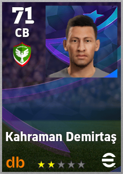Kahraman Demirtaş — CB, OVR 71, MAX 71