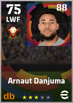 Arnaut Danjuma eFootball player card