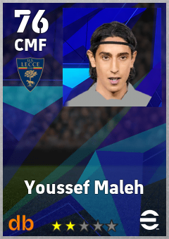 Youssef Maleh — CMF, OVR 76, MAX 76
