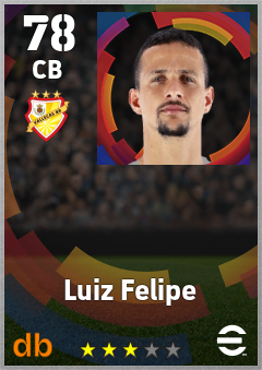 Luiz Felipe — CB, OVR 78, MAX 78