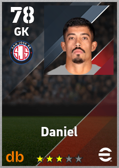 Daniel — GK, OVR 78, MAX 78
