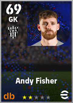 Andy Fisher — GK, OVR 69, MAX 69