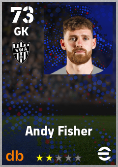 Andy Fisher — GK, OVR 73, MAX 73