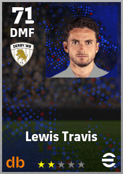 Lewis Travis — DMF, OVR 71, MAX 71