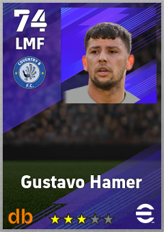 Gustavo Hamer — LMF, OVR 74, MAX 74