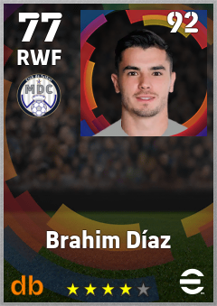 Brahim Díaz eFootball player card
