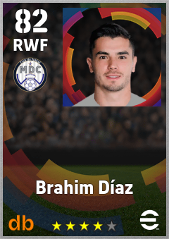 Brahim Díaz eFootball player card