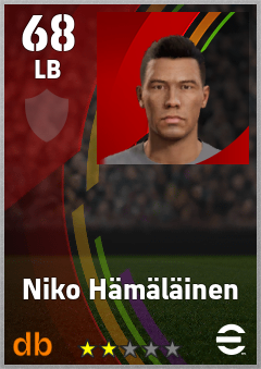 Niko Hämäläinen eFootball player card