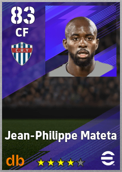 Jean-Philippe Mateta — CF, OVR 83, MAX 83