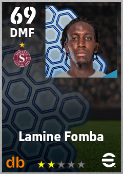 Lamine Fomba — DMF, OVR 69, MAX 69