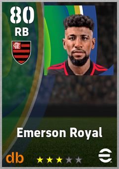 Emerson Royal — RB, OVR 80, MAX 80