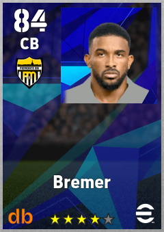 Bremer — CB, OVR 84, MAX 92