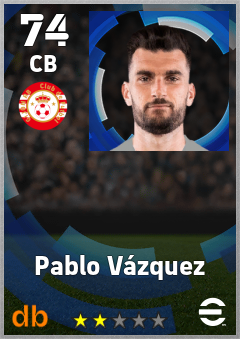 Pablo Vázquez eFootball player card