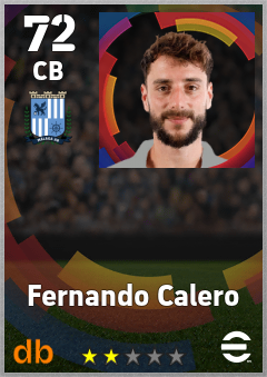 Fernando Calero — CB, OVR 72, MAX 72