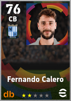 Fernando Calero — CB, OVR 76, MAX 76