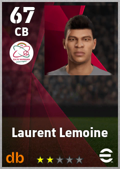 Laurent Lemoine — CB, OVR 67, MAX 67