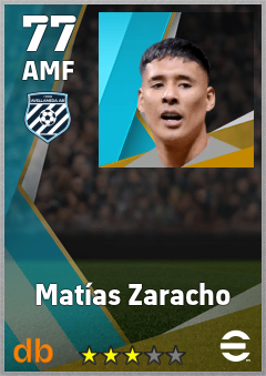 Matías Zaracho — AMF, OVR 77, MAX 77