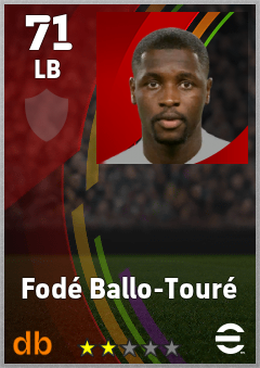Fodé Ballo-Touré eFootball player card