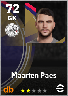 Maarten Paes eFootball player card