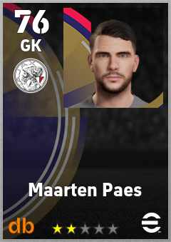 Maarten Paes eFootball player card