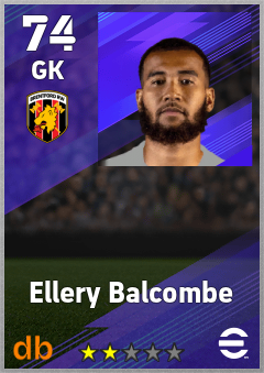 Ellery Balcombe — GK, OVR 74, MAX 74