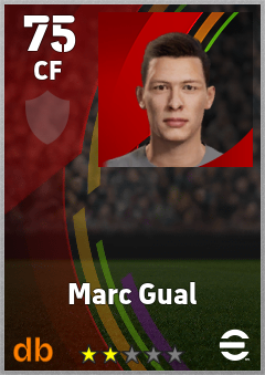 Marc Gual — CF, OVR 75, MAX 75