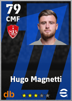 Hugo Magnetti — CMF, OVR 79, MAX 79